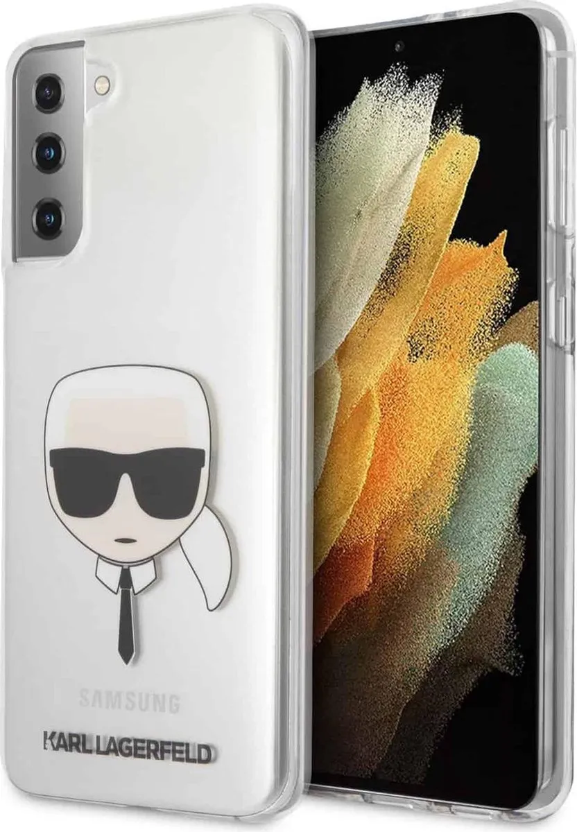 Karl Lagerfeld Backcase Hoesje S21 Plus 6636 - Transparant