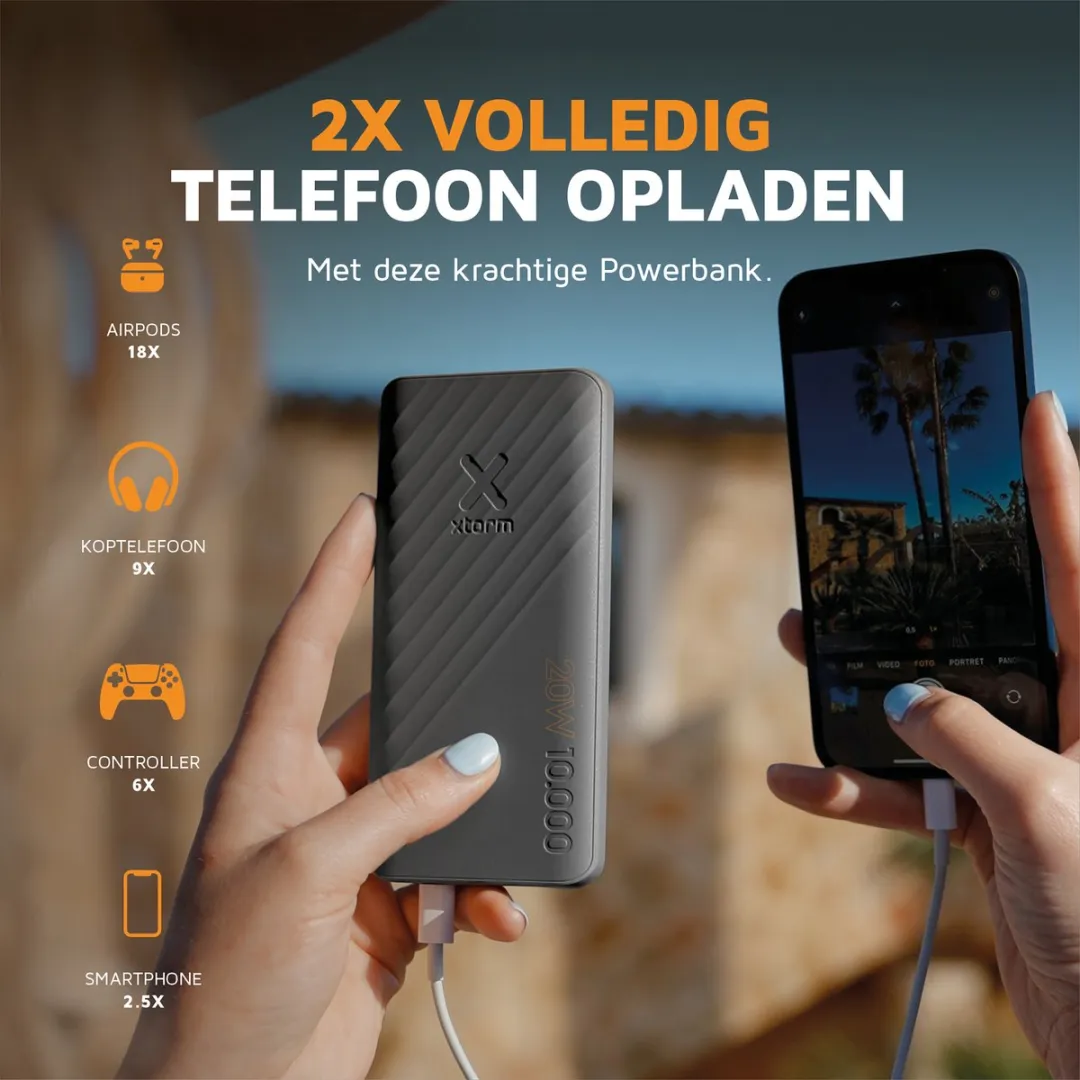 Xtorm SuperCharge PDXG2103FE PowerBank 10000mAh - 20W - Zwart