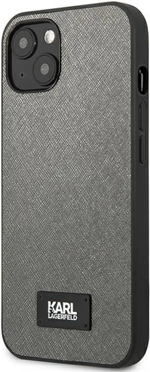 Karl Lagerfeld Saffiano Back Case - iPhone 13 Mini - Grijs - afbeelding 6 van 6