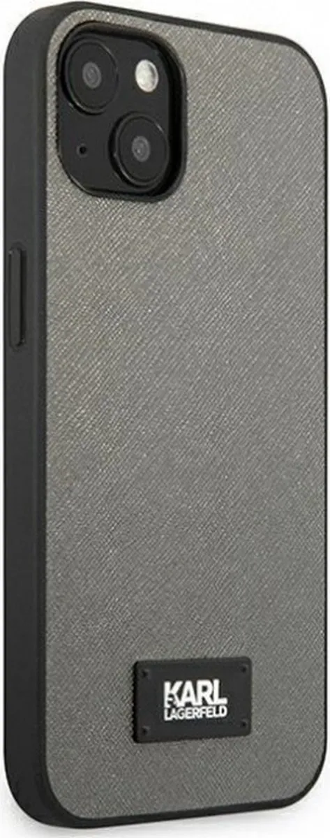 Karl Lagerfeld Saffiano Back Case - iPhone 13 Mini - Grijs