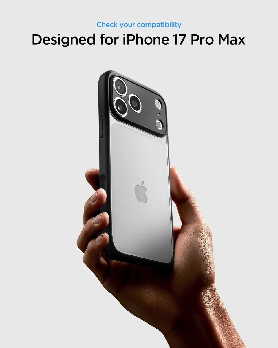 Spigen iPhone 17 Pro Max Back Cover Hoesje - Anti Vergeling - Zwart