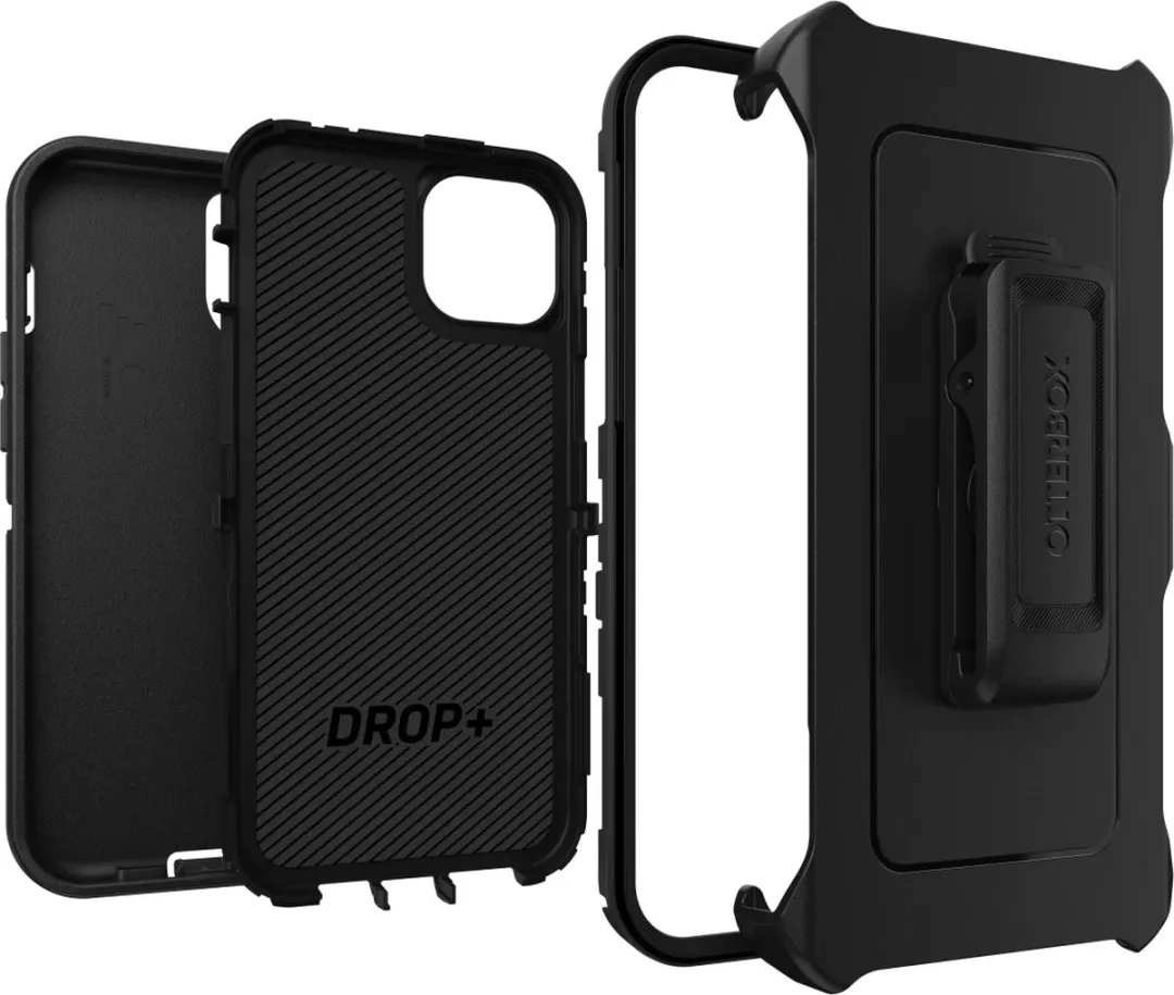 OtterBox Defender Back Cover iPhone 15 Plus - Zwart