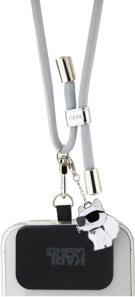 Karl Lagerfeld Universal Crossbody Cord Choupette - Grijs
