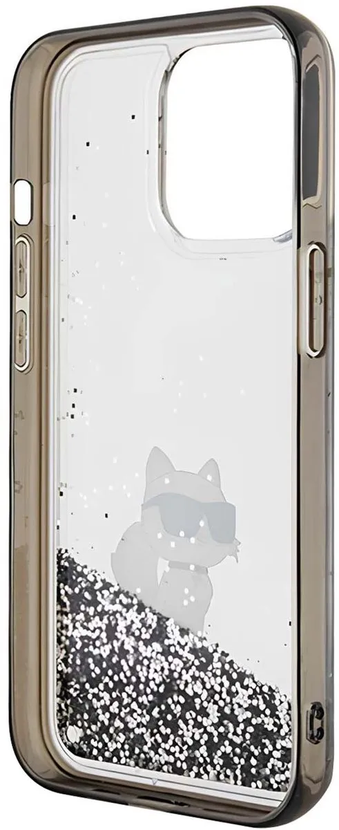 Karl Lagerfeld Choupette Glitter Chic Hoesje iPhone 13 Pro