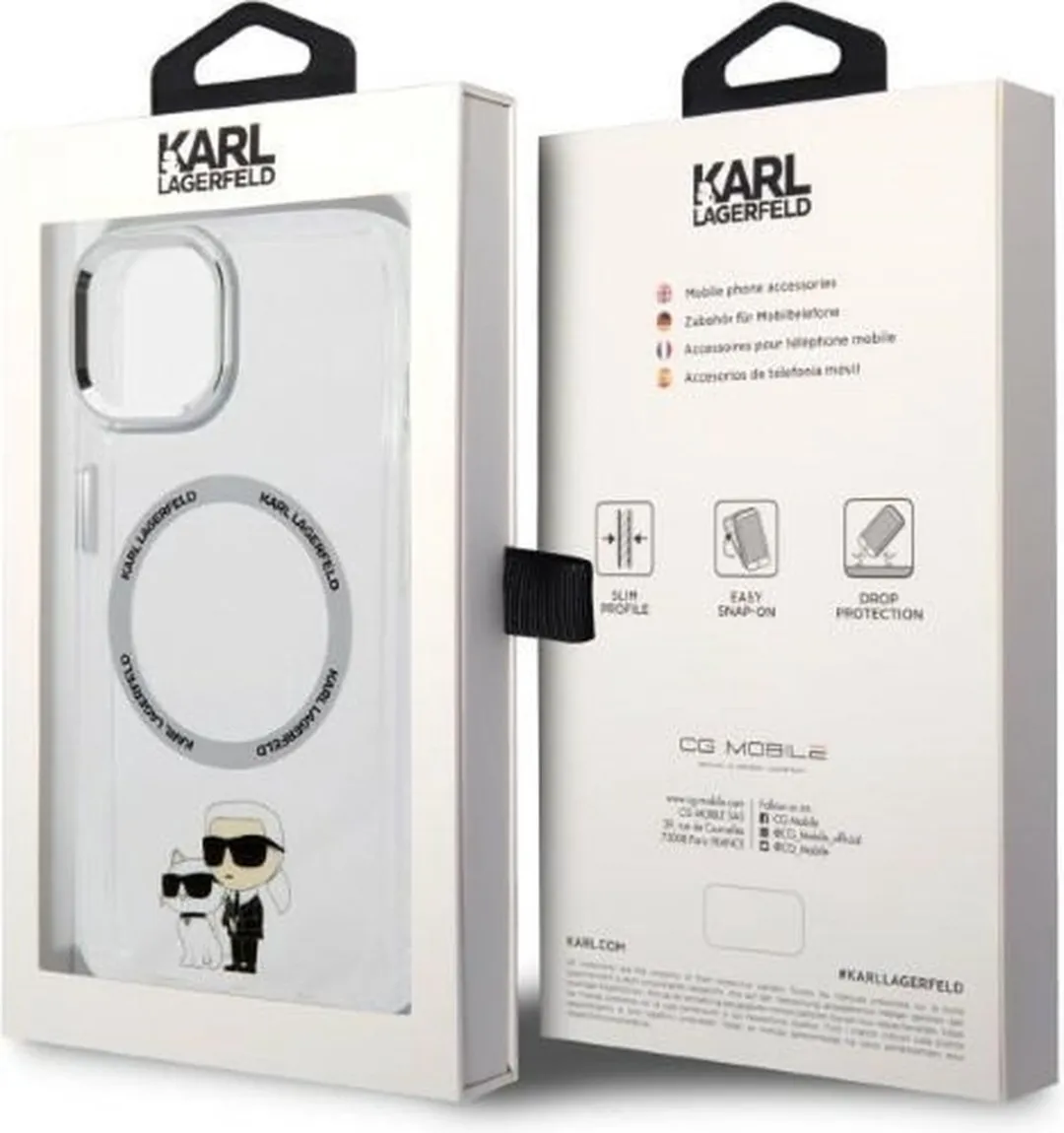 Karl Lagerfeld KLHMP14MHNKCIT iPhone 14 Plus Hoesje - Transparant - afbeelding 6 van 6