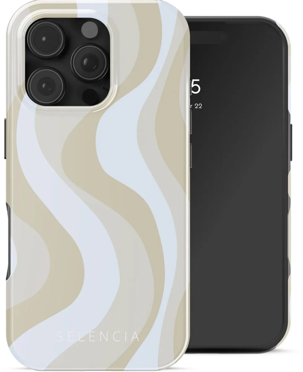 Selencia Hoesje iPhone 16 Pro Max - MagSafe Desert Waves Beige