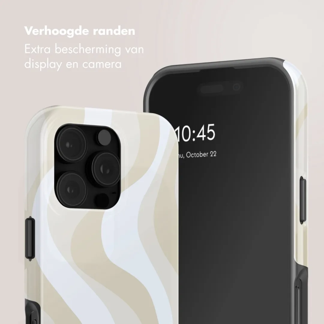 Selencia Hoesje iPhone 16 Pro Max - MagSafe Desert Waves Beige