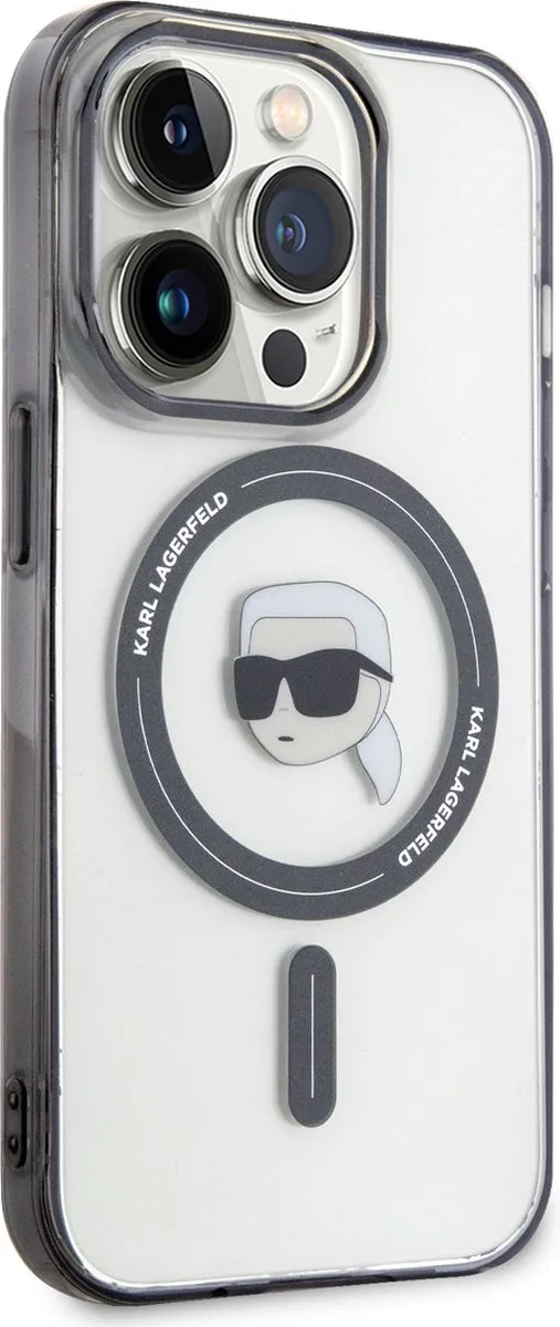Karl Lagerfeld KLHMP15XHKHNOTK iPhone 15 Pro Max Hardcase - Transparant - MagSafe