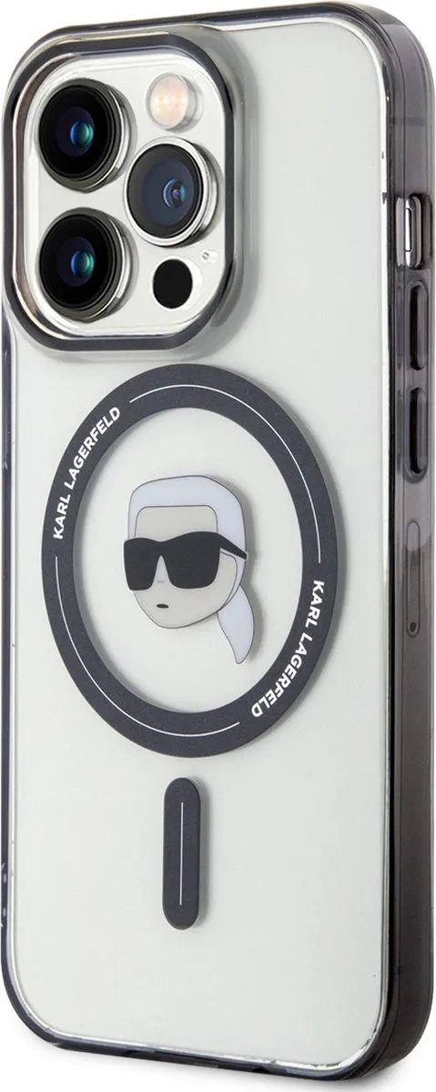 Karl Lagerfeld KLHMP15XHKHNOTK iPhone 15 Pro Max Hardcase - Transparant - MagSafe