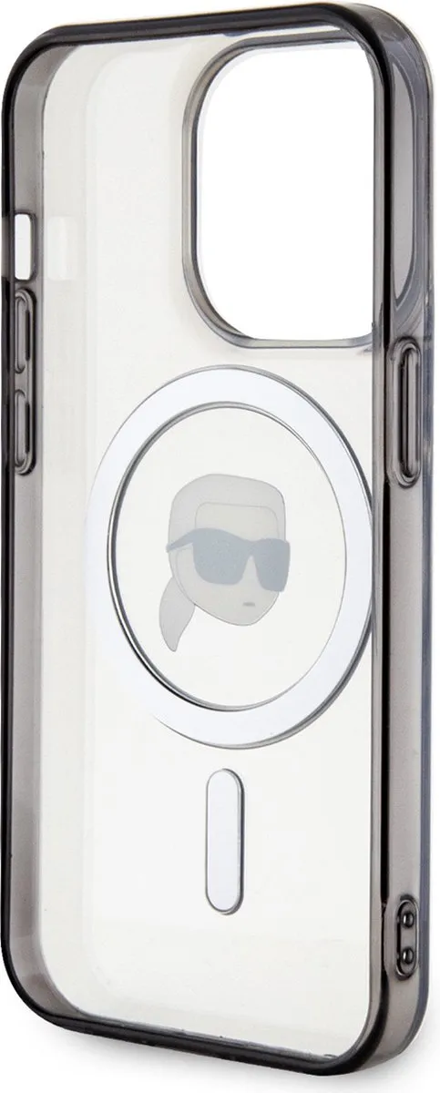 Karl Lagerfeld KLHMP15XHKHNOTK iPhone 15 Pro Max Hardcase - Transparant - MagSafe