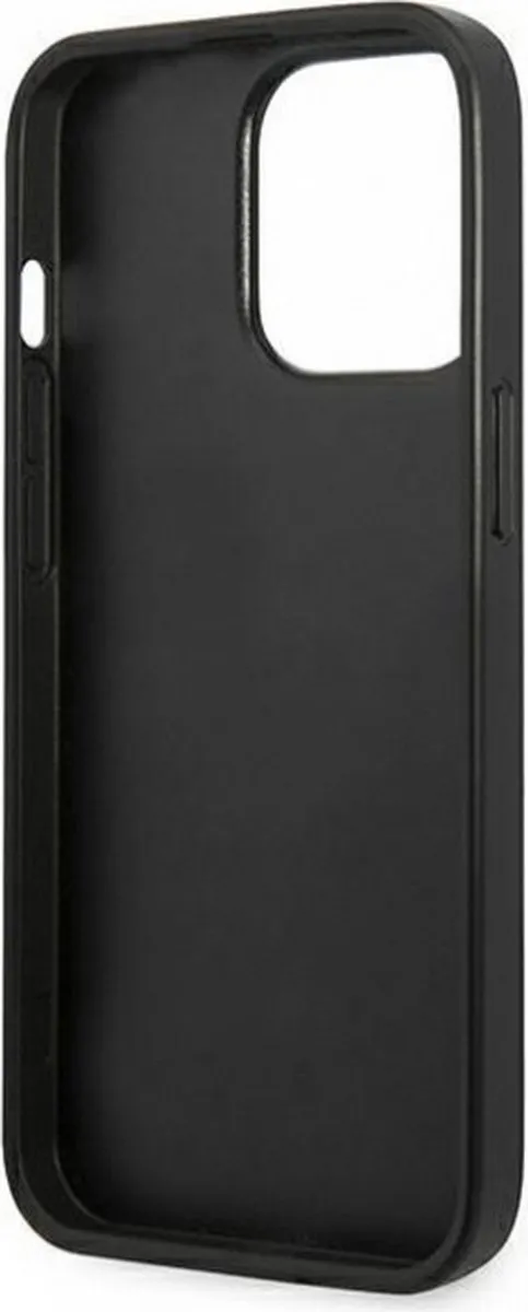 Karl Lagerfeld Saffiano Plaque Back Case - iPhone 13 Pro Max - Grijs