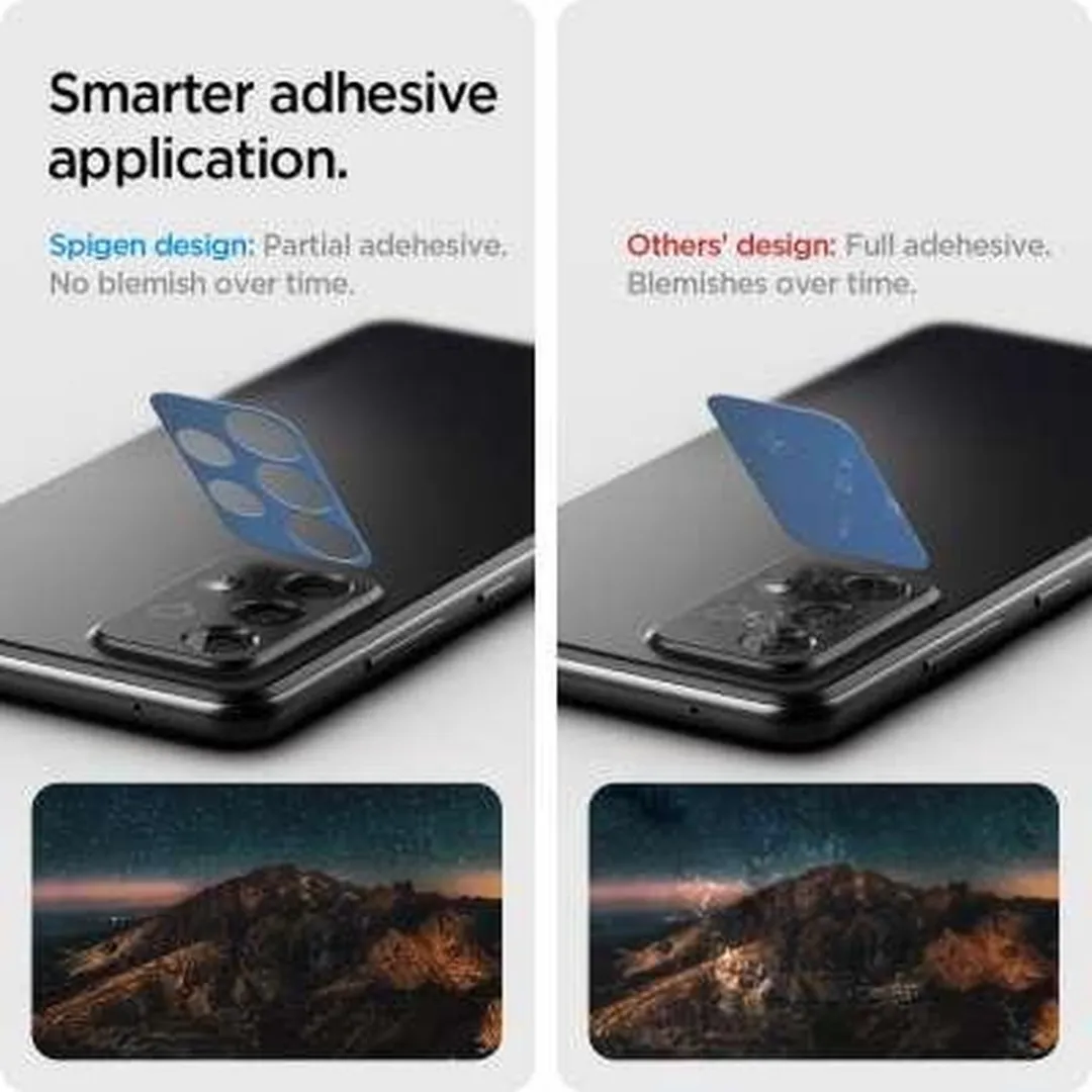 Spigen Camera Lens Glass Protector - Samsung Galaxy A72 - 2 Stuks - Zwart