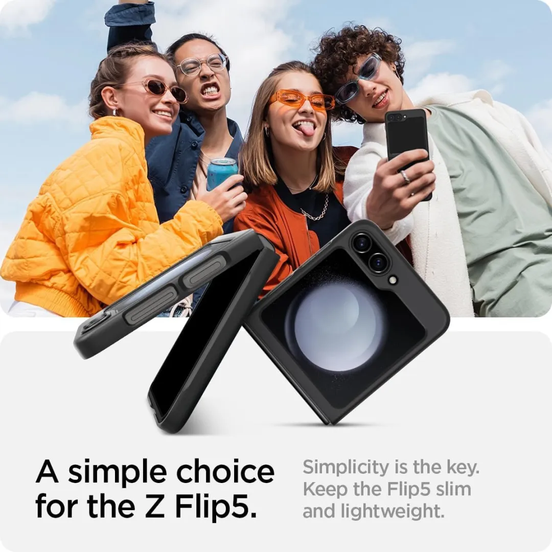 Spigen Air Skin Hoesje Samsung Galaxy Z Flip 5 - Zwart