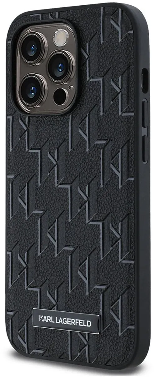 Karl Lagerfeld Hoesje iPhone 14 Pro Max MagSafe - Zwart