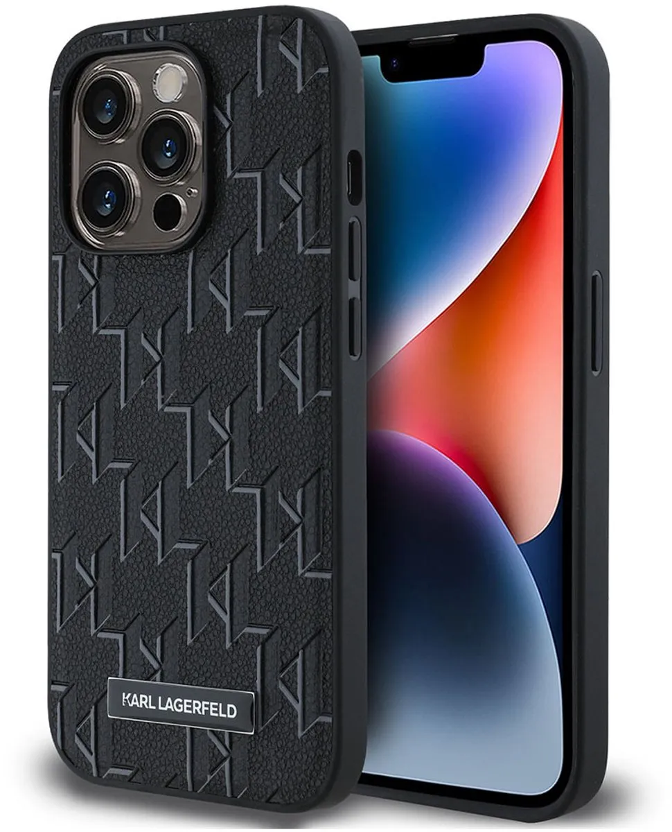 Karl Lagerfeld Hoesje iPhone 14 Pro Max MagSafe - Zwart