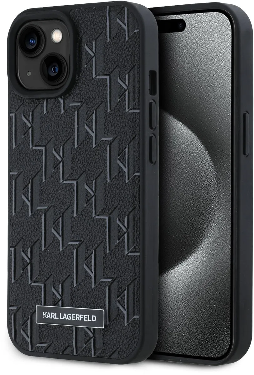 Karl Lagerfeld Hoesje iPhone 14 Pro Max MagSafe - Zwart - afbeelding 6 van 6