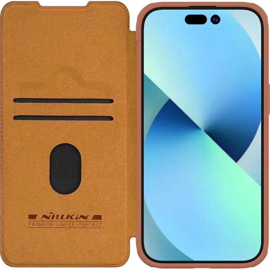 Nillkin Qin Pro Leather Hoesje iPhone 15