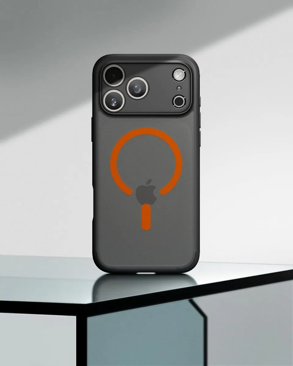 Spigen Ultra Hybrid Back Cover iPhone 17 Pro Max - Frost Black Orange
