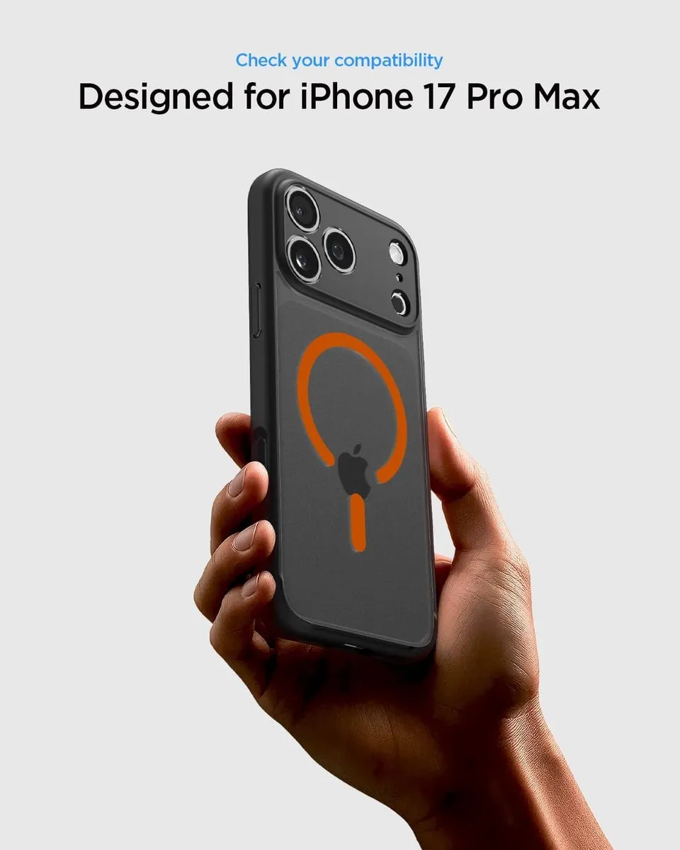 Spigen Ultra Hybrid Back Cover iPhone 17 Pro Max - Frost Black Orange