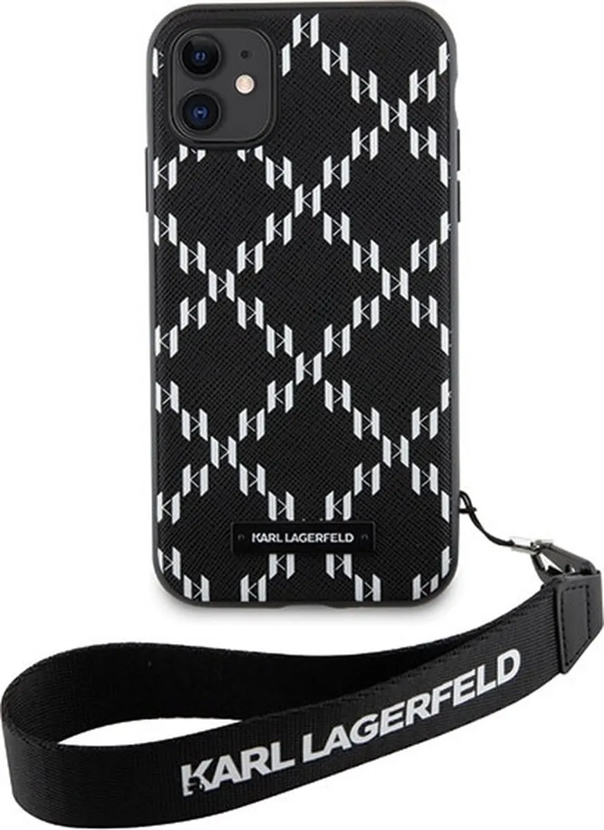 Karl Lagerfeld KLHCN61SAKLMBSK Hoesje iPhone 11/Xr - Zwart