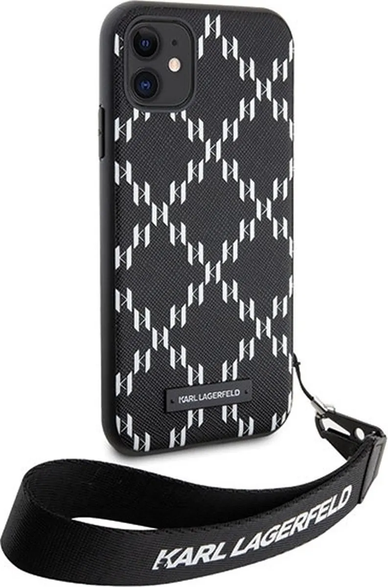 Karl Lagerfeld KLHCN61SAKLMBSK Hoesje iPhone 11/Xr - Zwart