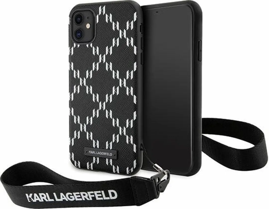 Karl Lagerfeld KLHCN61SAKLMBSK Hoesje iPhone 11/Xr - Zwart