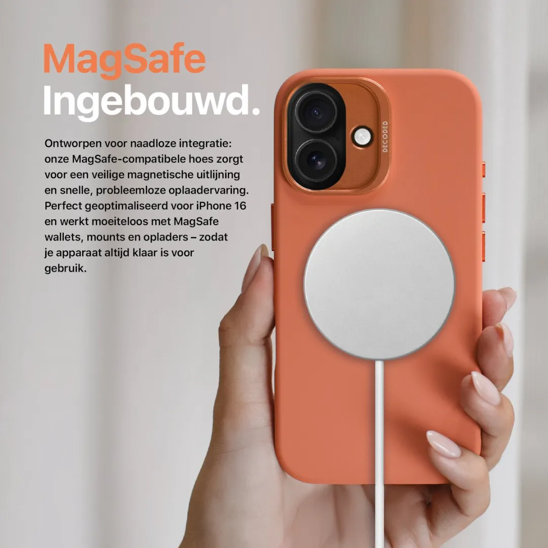 Decoded D24IP16SSRO Siliconen Hoesje iPhone 16 - Roze