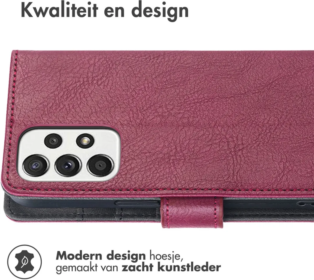 Imoshion Hoesje Samsung Galaxy A33 - 3 Pasjes - Bordeaux