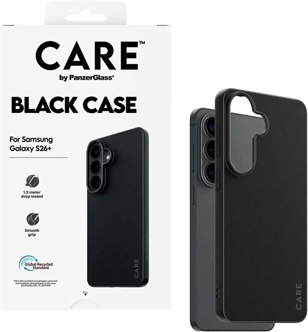 PanzerGlass CARE TPU Hoes Samsung Galaxy S26+ - Zwart