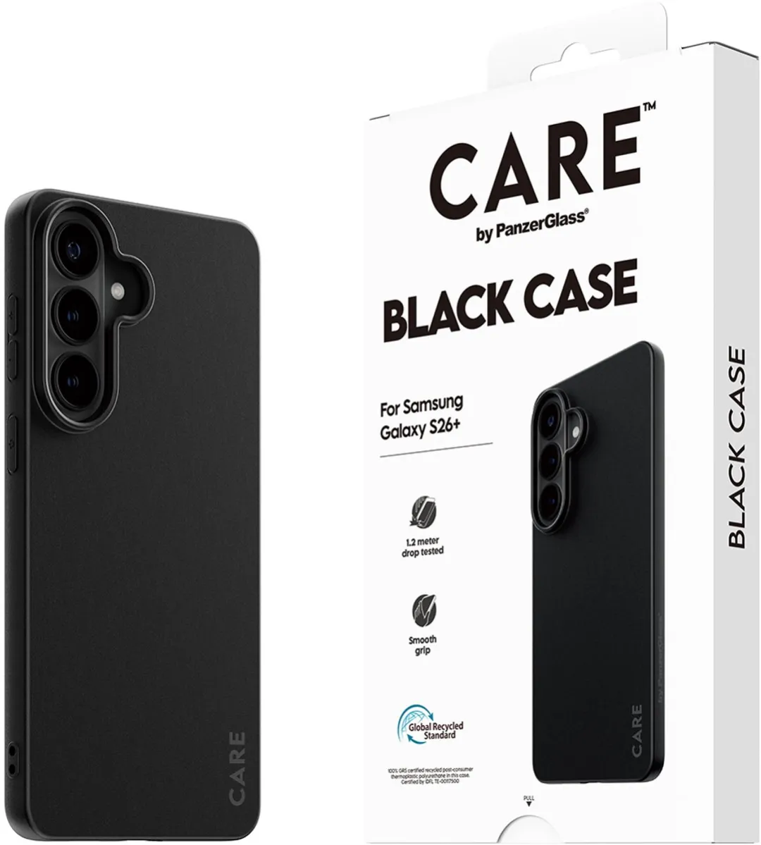 PanzerGlass CARE TPU Hoes Samsung Galaxy S26+ - Zwart
