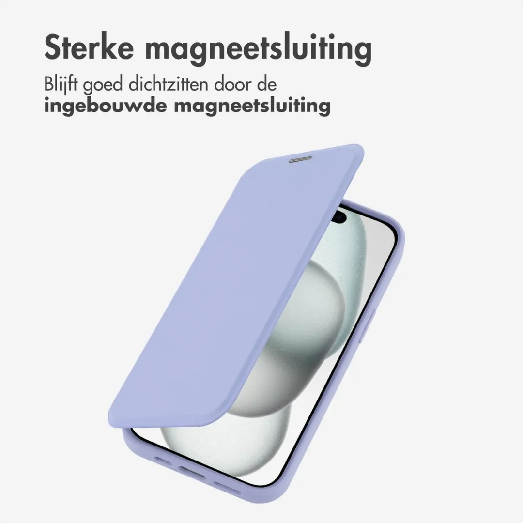 Imoshion iPhone 15 MagSafe Hoesje - Transparant Paars - 2 Pasjes