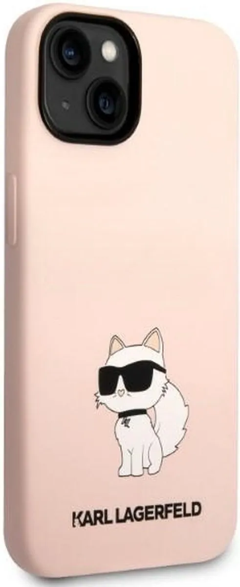 Karl Lagerfeld KLHCP14MSNCHBCP iPhone 14 Plus Hoesje - Roze - afbeelding 6 van 6