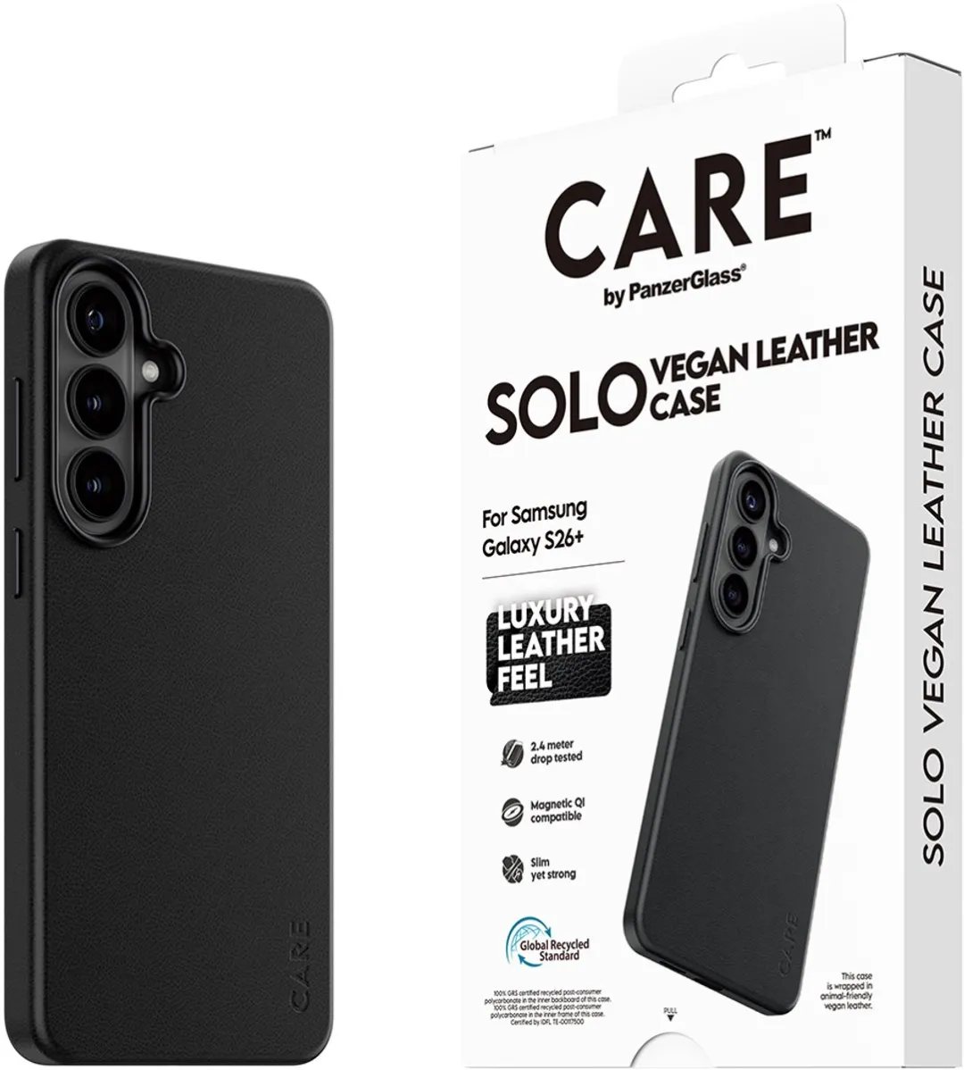 PanzerGlass CARE Solo Case Samsung Galaxy S26+ - Zwart