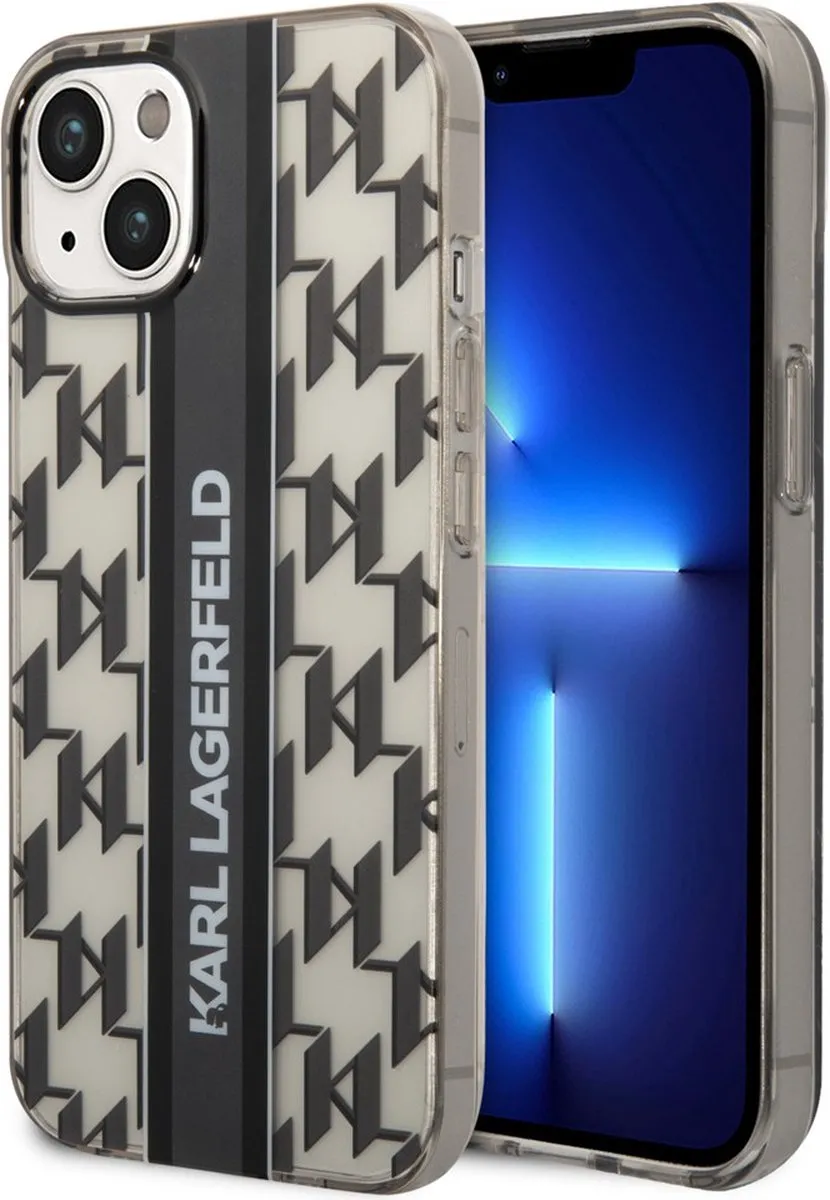 Karl Lagerfeld Monogram Vertical Stripe iPhone 14 Hoes