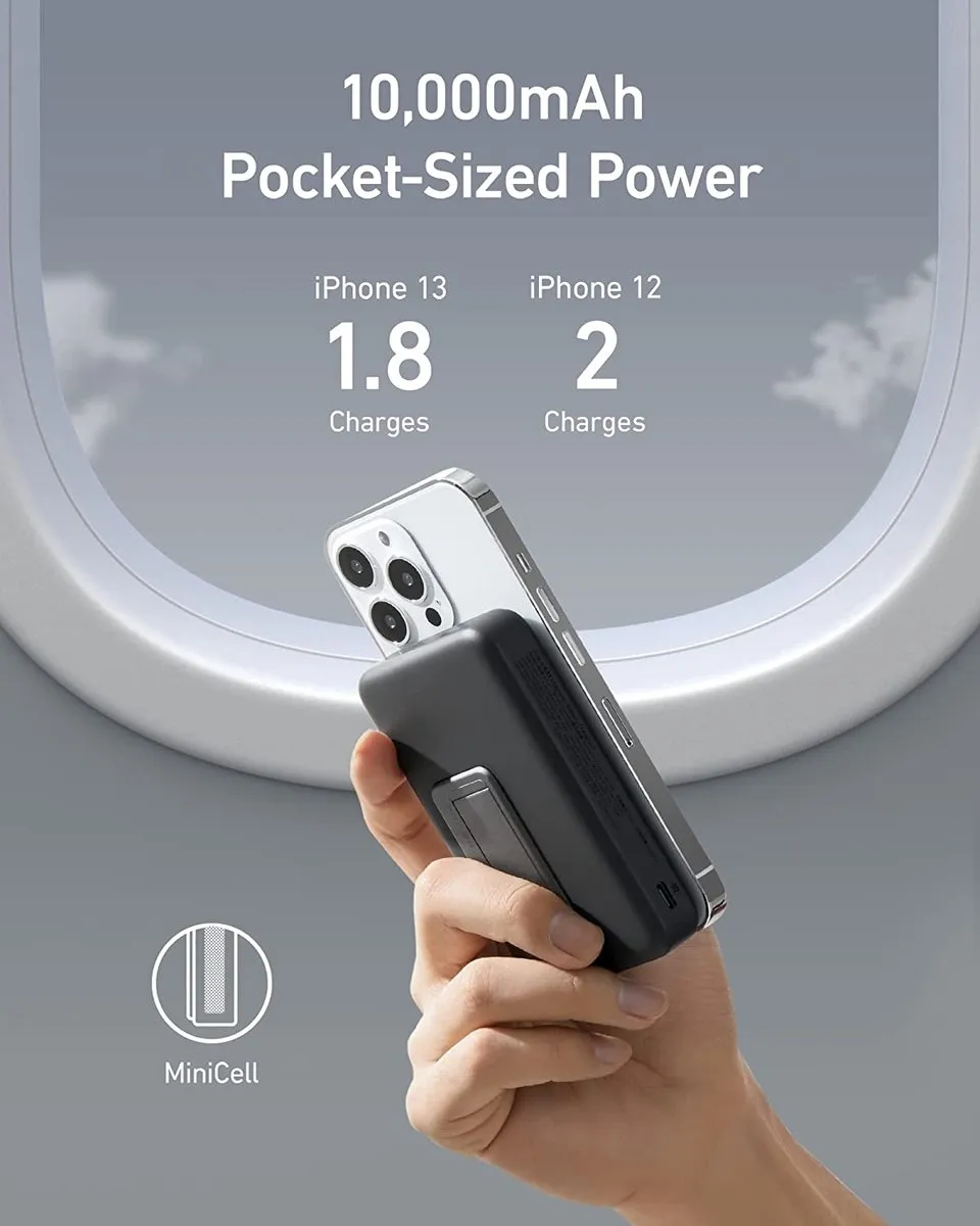 Anker 633 A1641G11 Magnetische Draadloze Batterij 10.000mAh - Zwart - afbeelding 5 van 6
