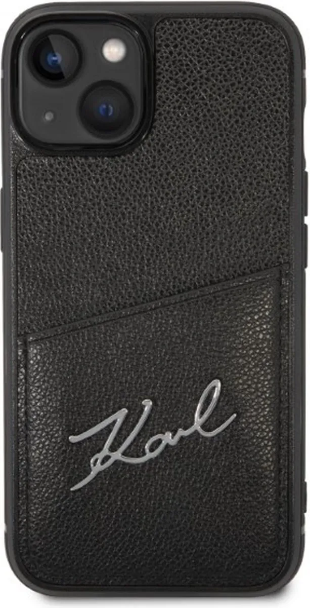 Karl Lagerfeld KLHCP14MCSSK iPhone 14 Plus Hardcase - Zwart - 1 Kaartslot