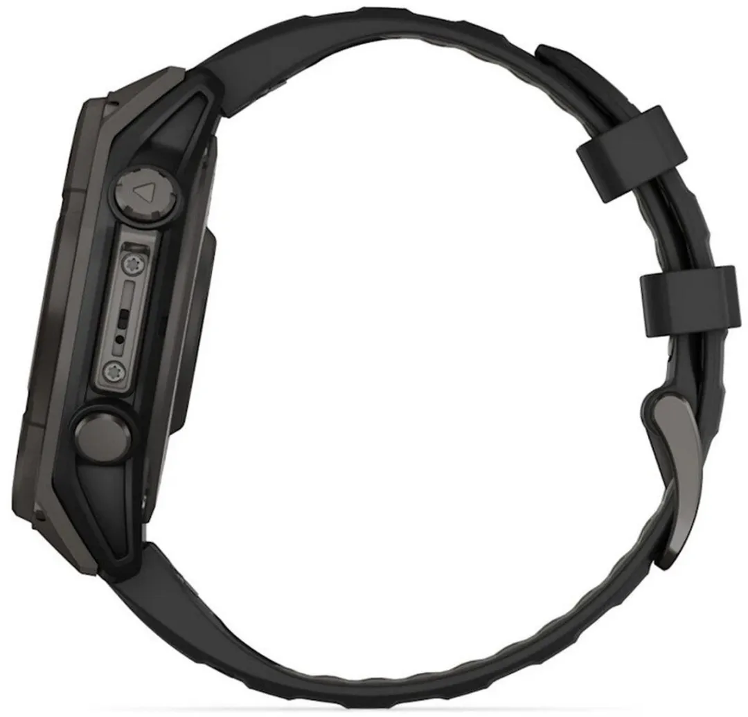 Garmin Fenix 8 Solar 47mm - Carbon Gray DLC Titanium - GPS Smartwatch - Zwart/Grijs