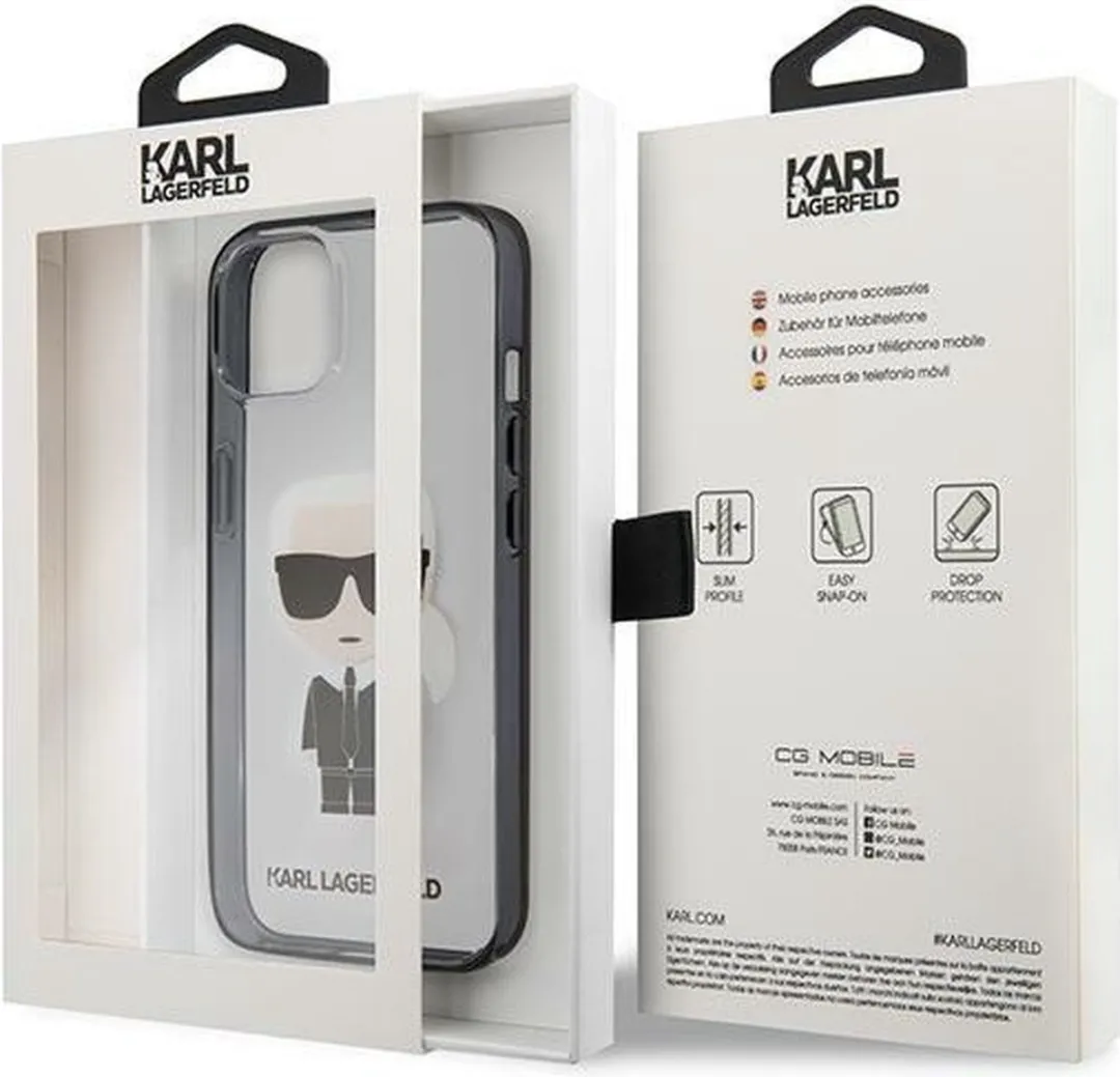 Karl Lagerfeld KLHCP13SHIKCK iPhone Hoesje - Transparant