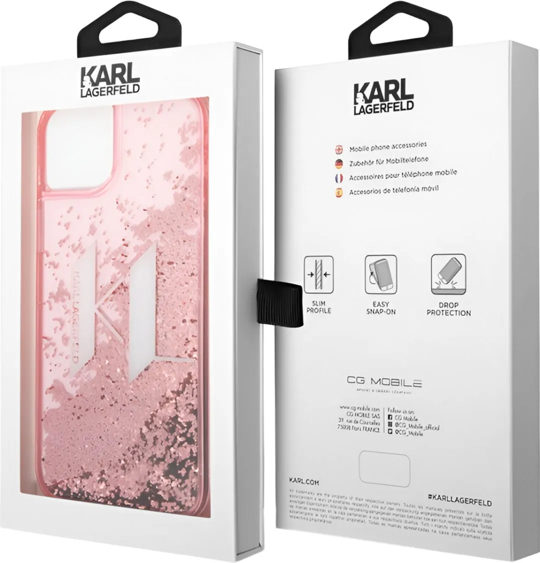 Karl Lagerfeld iPhone 14 Plus Hoesje Roze H5650