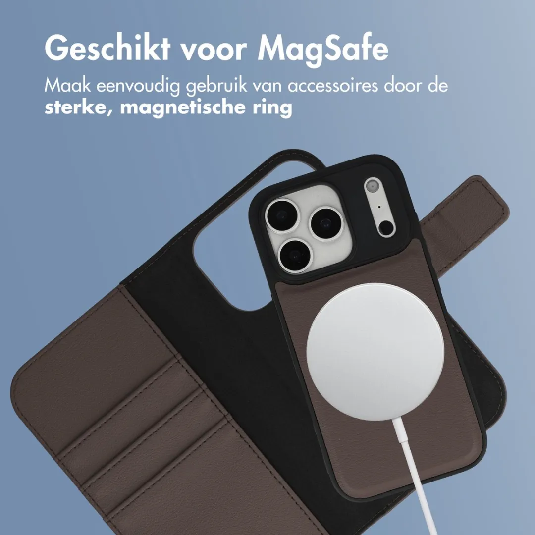 Imoshion iPhone 17 Pro Hoesje - Bookcase 2-in-1 - Bruin