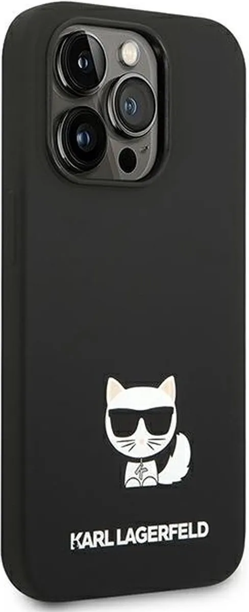 Karl Lagerfeld KLHCP14XSLCTBK iPhone 14 Pro Max Hoesje - Zwart