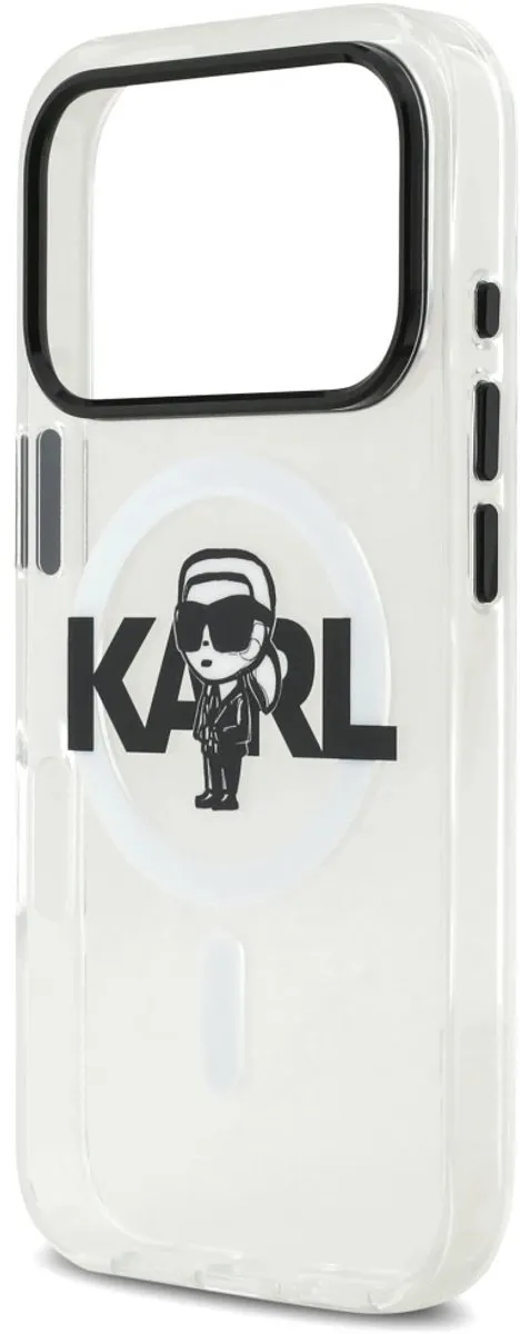 Karl Lagerfeld Case IML Sketch Logo MagSafe - iPhone 17 Pro - Zwart