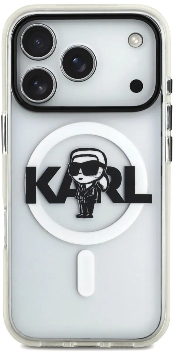 Karl Lagerfeld Case IML Sketch Logo MagSafe - iPhone 17 Pro - Zwart - afbeelding 6 van 6