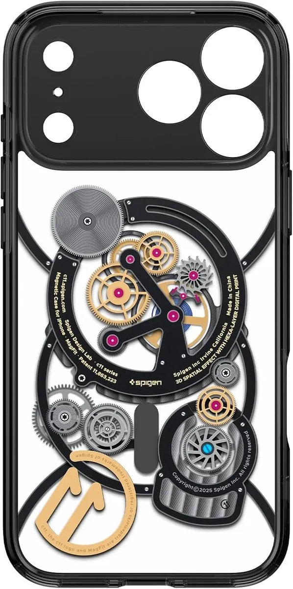 Spigen Ultra Hybrid MagFit ACS06901 Hoesje - iPhone 17 Pro - Zwart