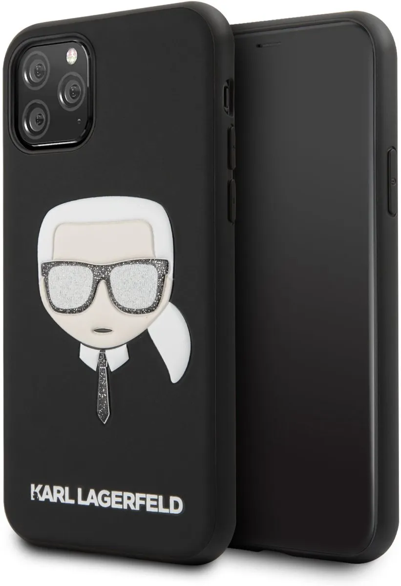Karl Lagerfeld KLHCN58GLBK Hoesje iPhone 11 Pro - Zwart