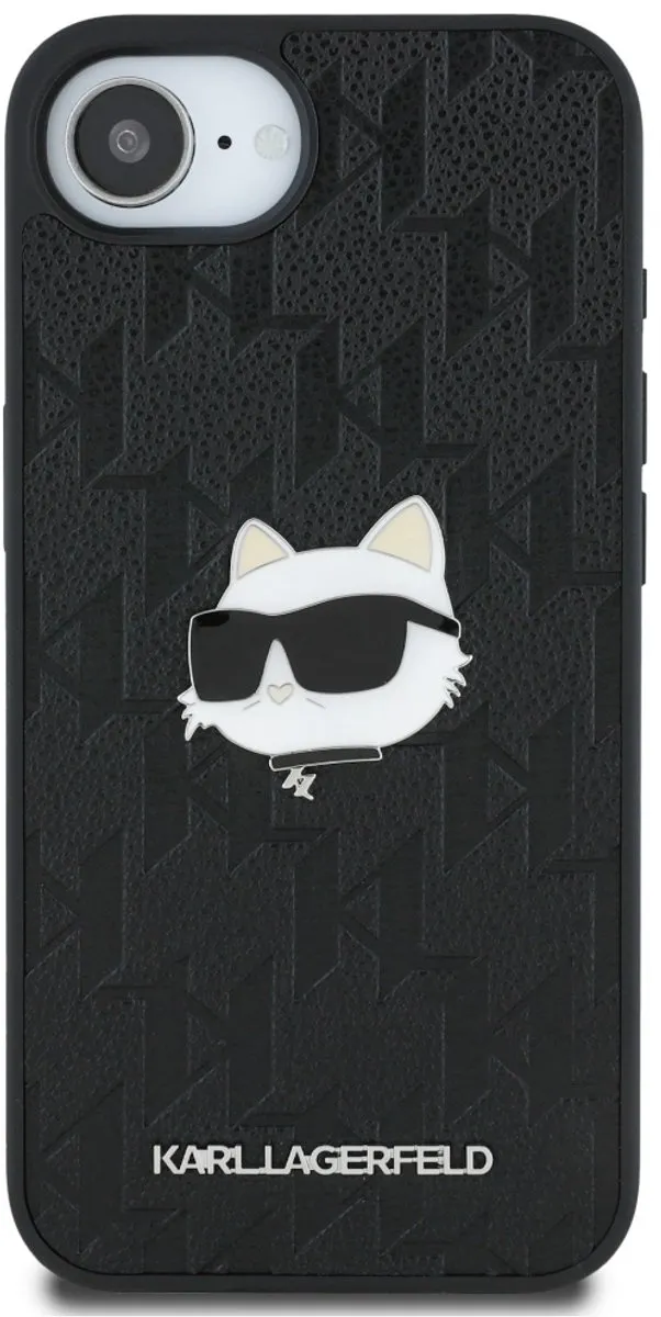 Karl Lagerfeld Hoesje Monogram Choupette iPhone 16E - Transparent