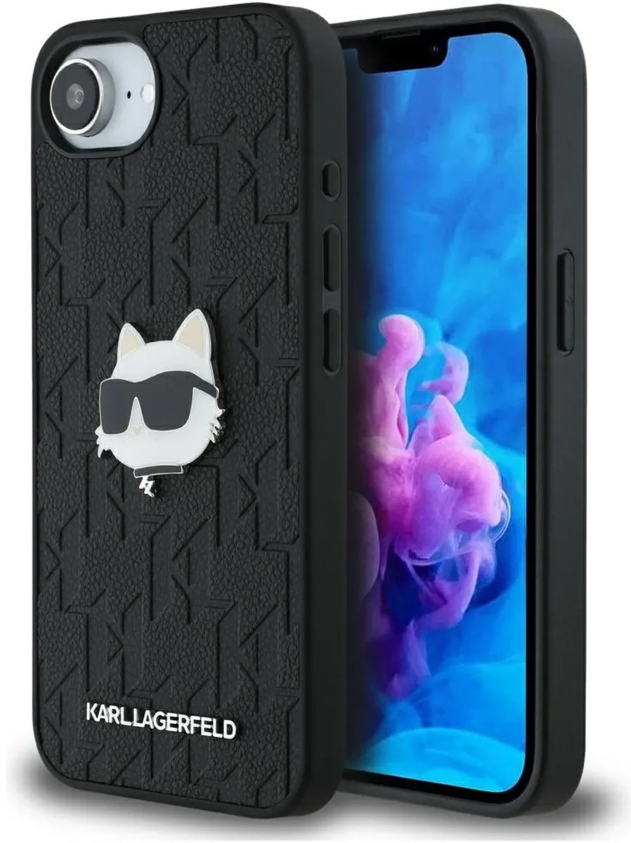 Karl Lagerfeld Hoesje Monogram Choupette iPhone 16E