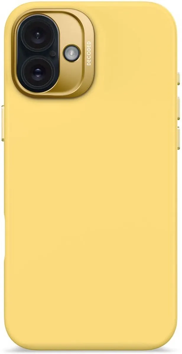 Decoded Siliconen Hoesje iPhone 16 Plus - Popcorn Geel