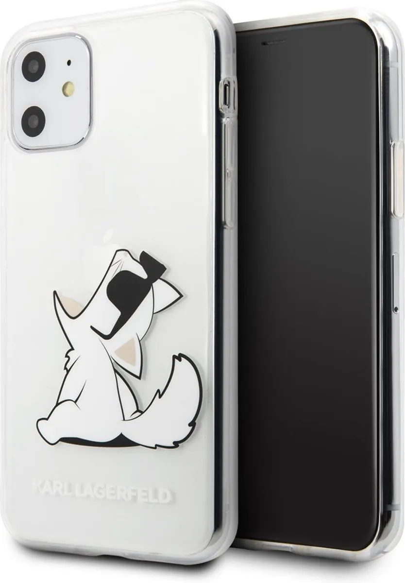 Karl Lagerfeld Choupette Hoesje iPhone 11 - Transparant