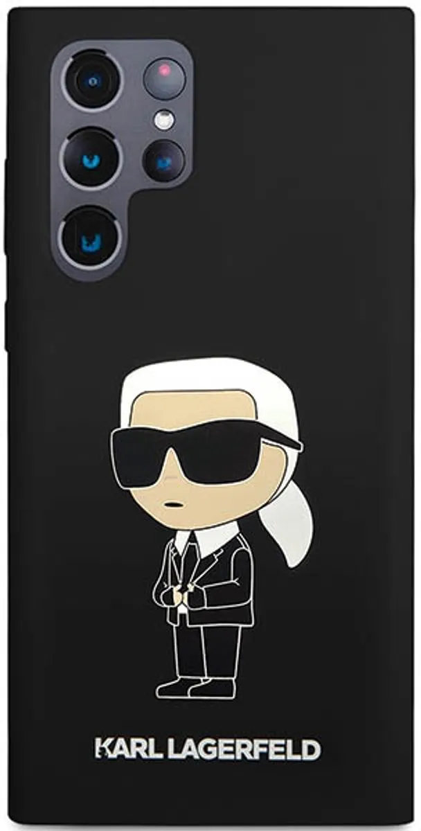 Karl Lagerfeld KLHCS24LSNIKBCK Telefoonhoesje - Samsung Galaxy S24 Ultra - Zwart